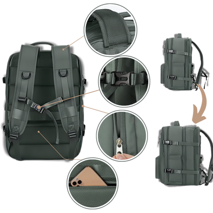 Wasserdichter Reiserucksack mit USB