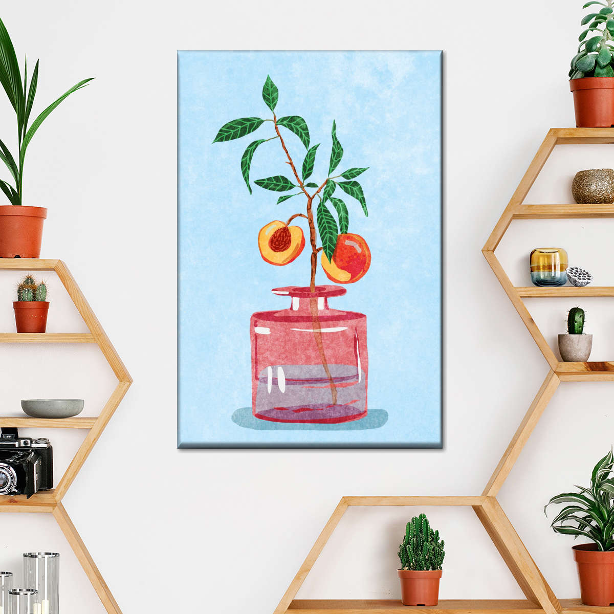 Sandsberg | Pfirsichbaum in Vase Wandkunst