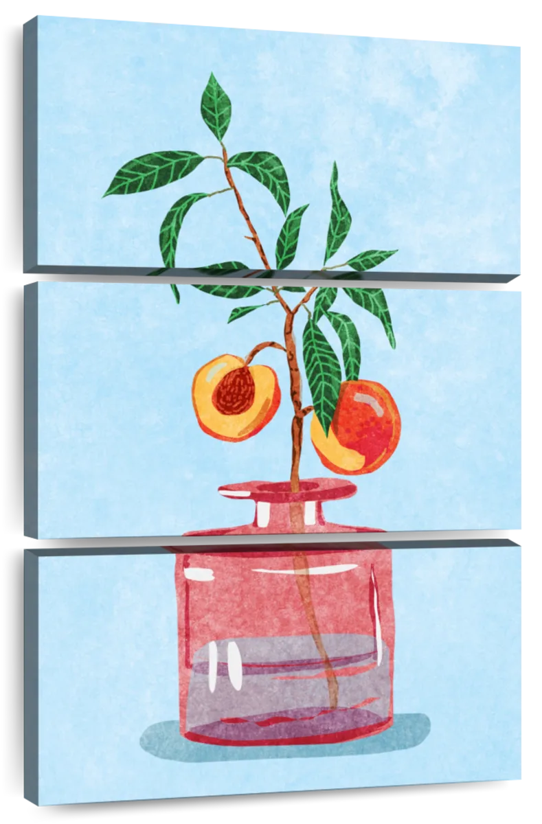 Sandsberg | Pfirsichbaum in Vase Wandkunst