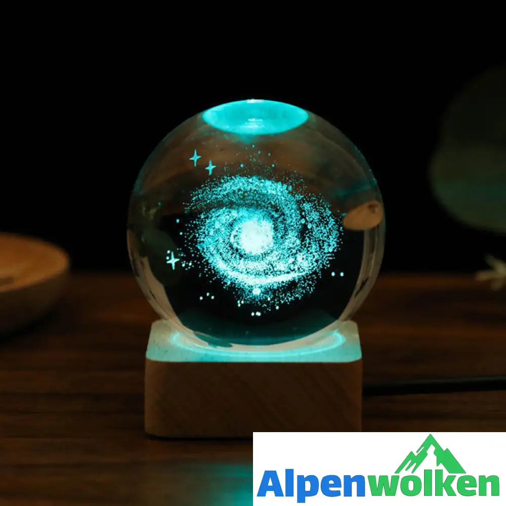 🪄Weihnachtsrabatt-50% Rabatt✨3D Galaxy Kristallkugel Nachtlicht Dekorlampe