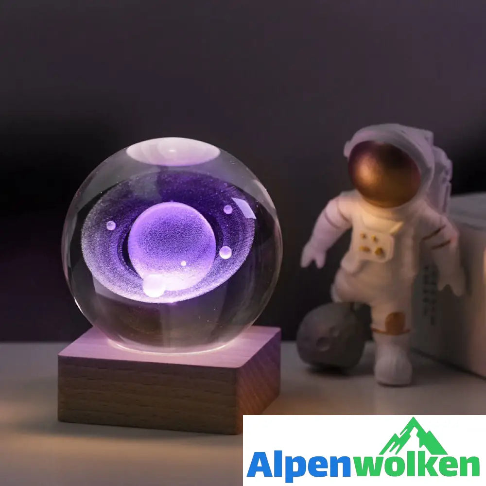 🪄Weihnachtsrabatt-50% Rabatt✨3D Galaxy Kristallkugel Nachtlicht Dekorlampe