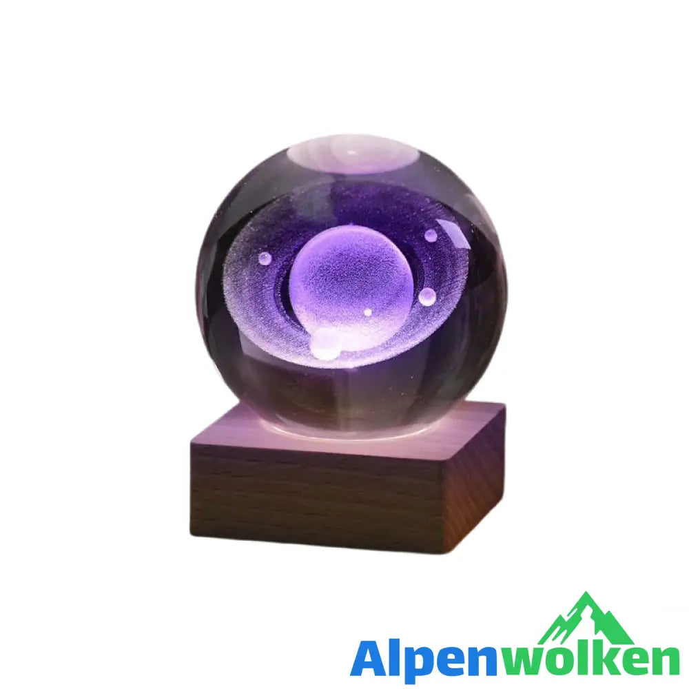 🪄Weihnachtsrabatt-50% Rabatt✨3D Galaxy Kristallkugel Nachtlicht Dekorlampe