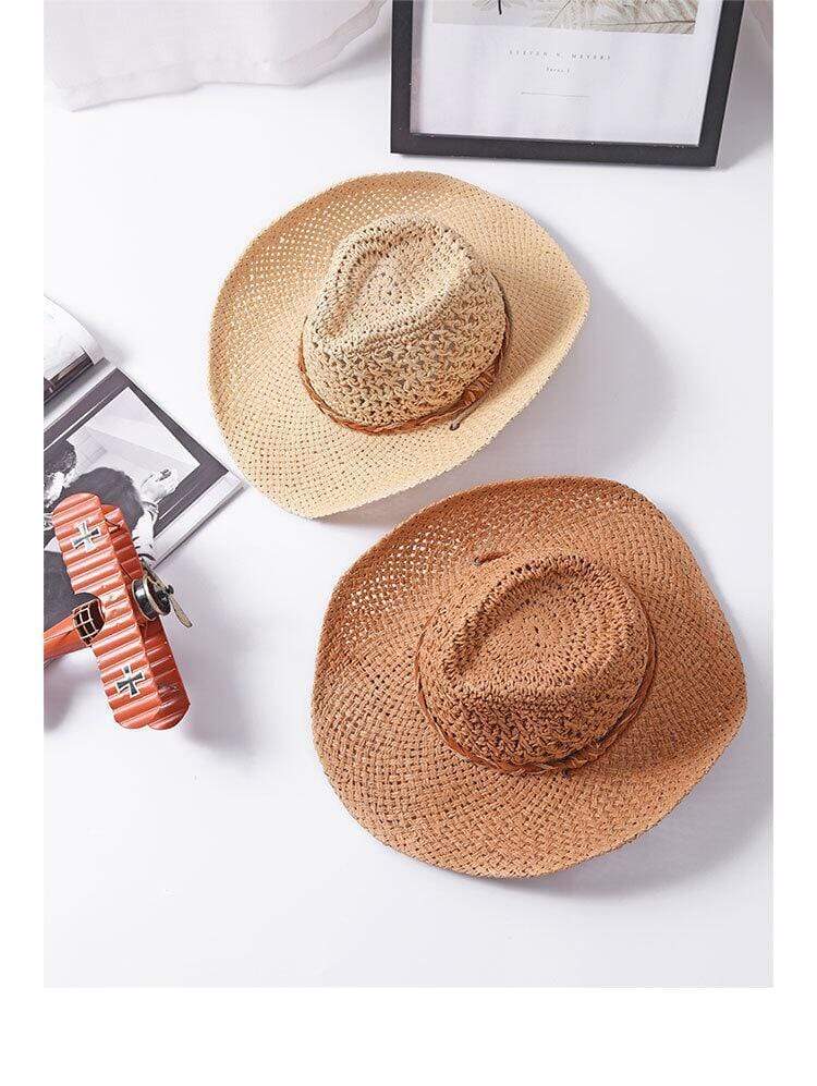Handgefertigter Strohhut für den Strand