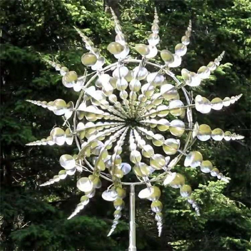 Neue Anti-Rost Magische Metall-Windmühle-Kinetische Metall-Windspinner