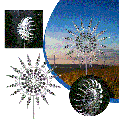 Neue Anti-Rost Magische Metall-Windmühle-Kinetische Metall-Windspinner