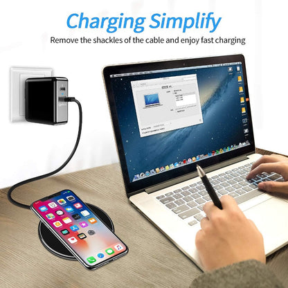 Sandsberg | 30W Schnelles Wireless-Ladepad | Premium USB C Ladekabel MagSafe Ladegerät für Apple iPhone, Samsung & Android - Schnelles Wireless-Ladepad