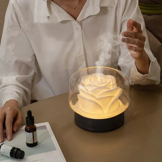 Sandsberg | Aromatherapie-Luftbefeuchter  – Eleganter Ultraschall-Diffuser mit LED & Duftöl-Funktion