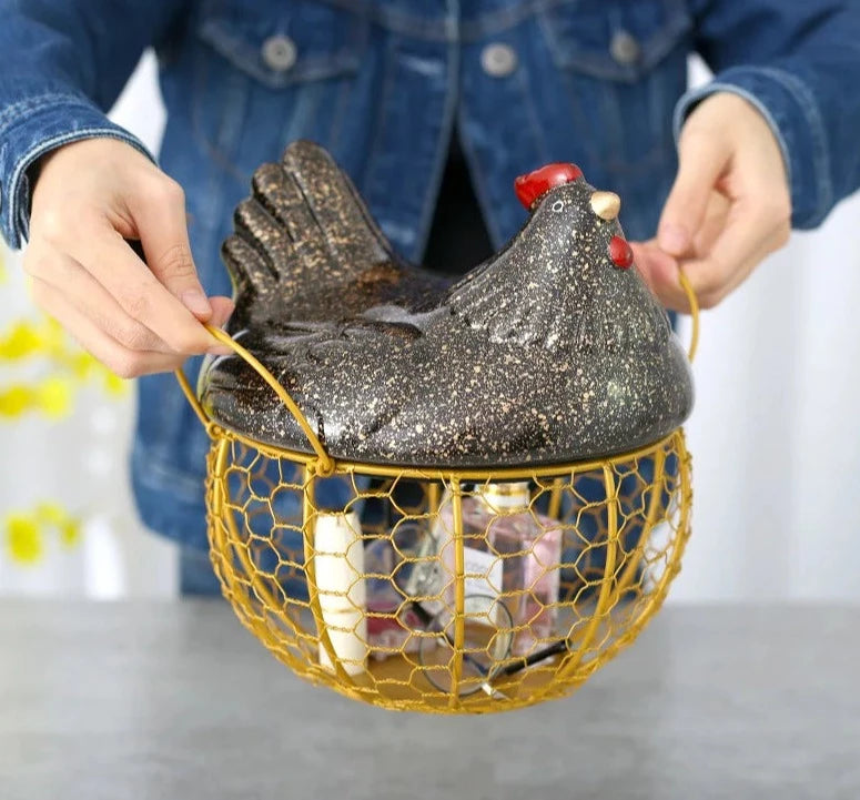 Keramik-Tier-Aufbewahrungskorb