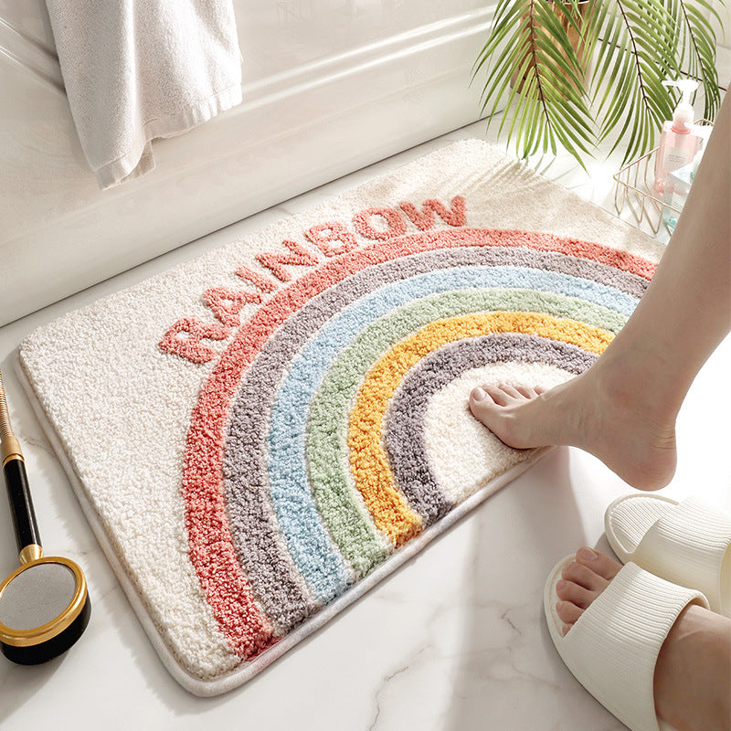 Weiche Regenbogen-Fußmatten
