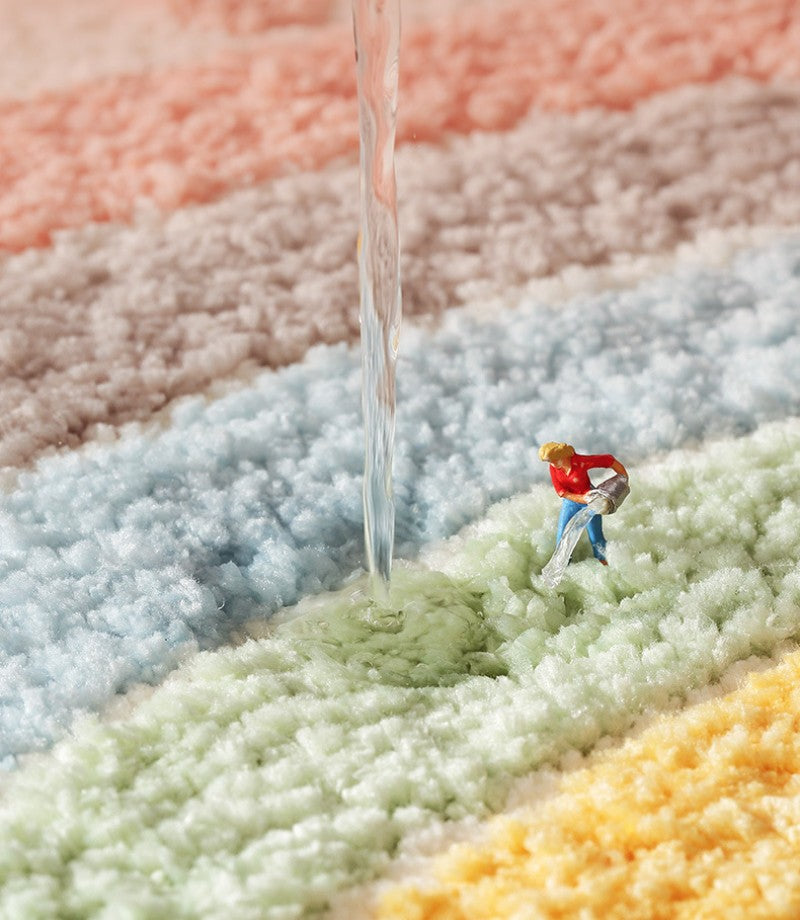 Weiche Regenbogen-Fußmatten