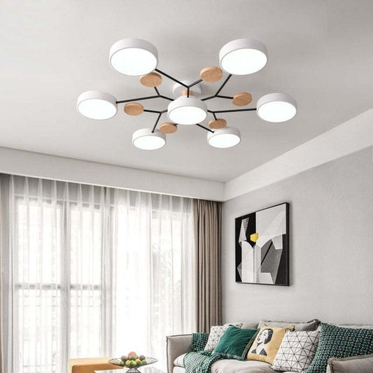 Moderne schlichte runde LED-Deckenleuchte
