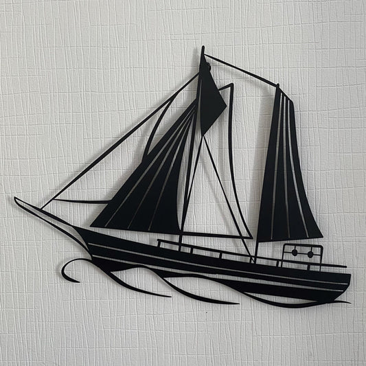 Majestätische Segelboot-Wandkunst